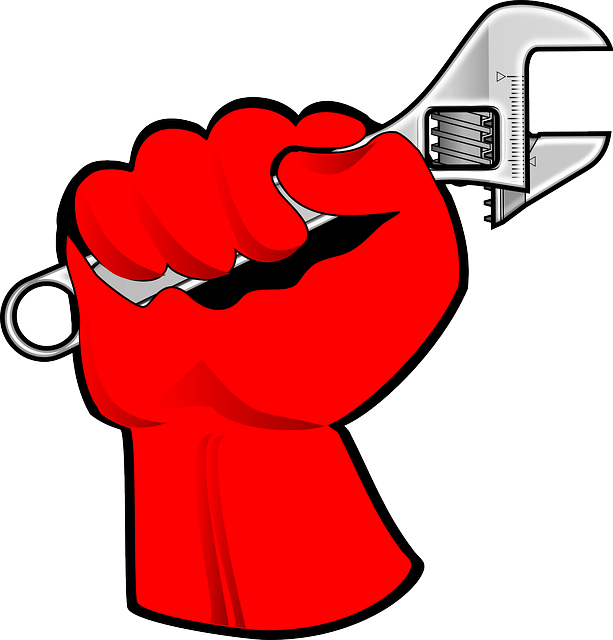 Worker Hand, Child, Wrench, Free, Day, Fist, Labor, - Labour Day Logo Vector (613x640)