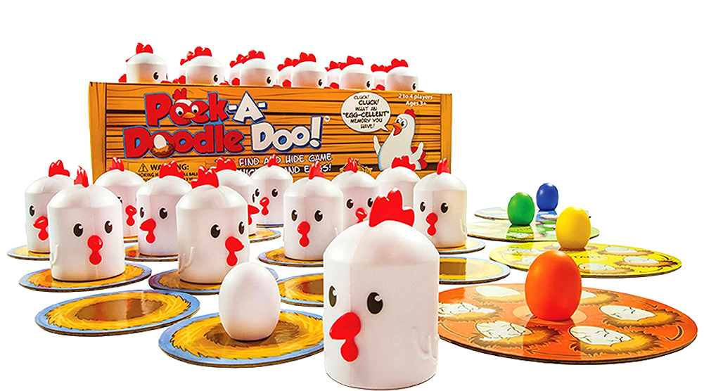 Peek A Doodle Doo Fat Brain Chicken And Egg Memory - Fat Brain Toys Peek-a-doodle Doo! (1000x1000)