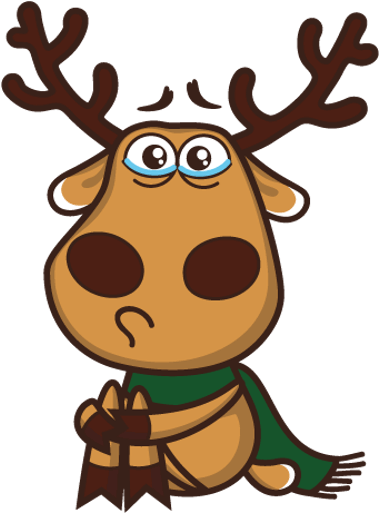#психолог Онлайн "#психология #личного #пространства" - Reindeer Cartoon Gif (392x512)