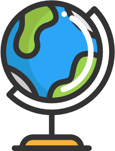 Earth Globe Scalable Vector Graphics Icon - Svg Geography (512x512)