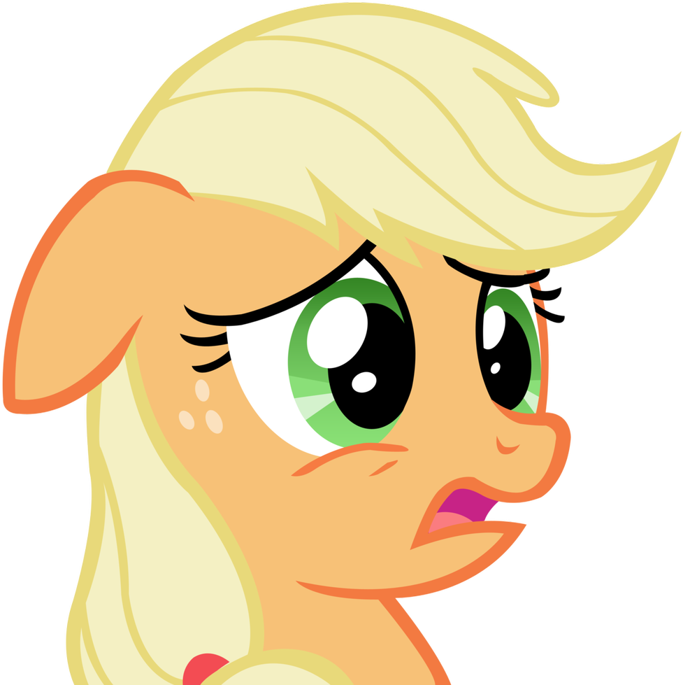 Well, That Answers My Other Question - Surprised Applejack (1000x1000)