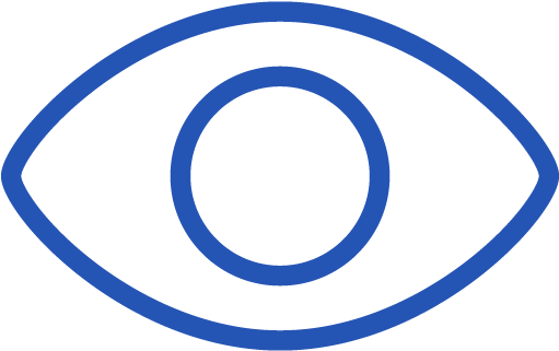 Eye Icon Download - Blue Eye Icon Png (512x512)