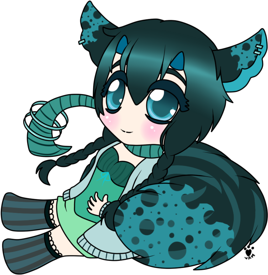 Chibi Blue Eye Mystey By Wielderofweapons - Cartoon (886x902)