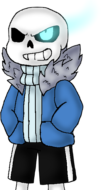Sans Blue Eye By Randomposting - Sans Blue Eye Clipart (397x643)