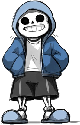 Sans Hood Closed Eyes - Undertale Sans (420x420)