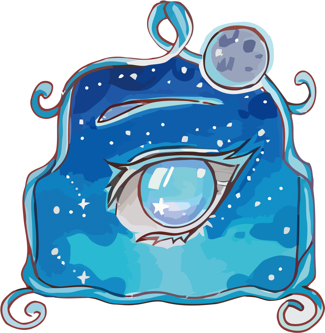 Blue Eye Drawing Illustration - Blue Eye Drawing Illustration (1500x1500)