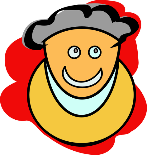 A Grandmother Smiling Vector Graphics - Vector Graphics (472x500)