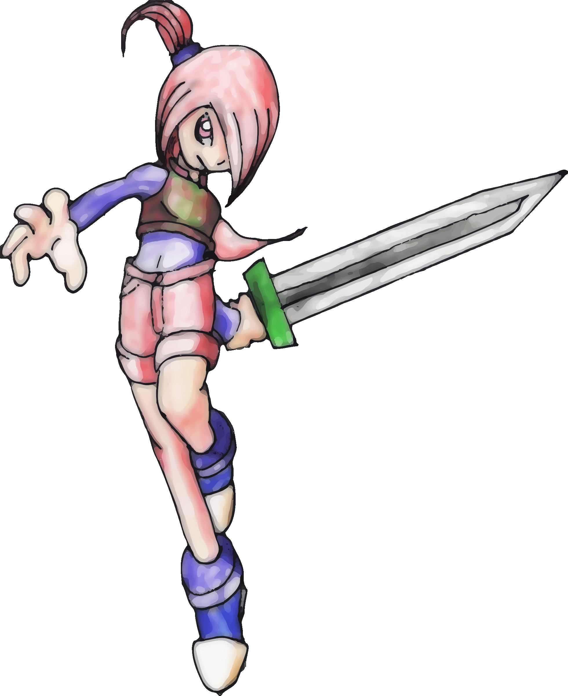 Girl 2 - Cartoon (1960x2400)