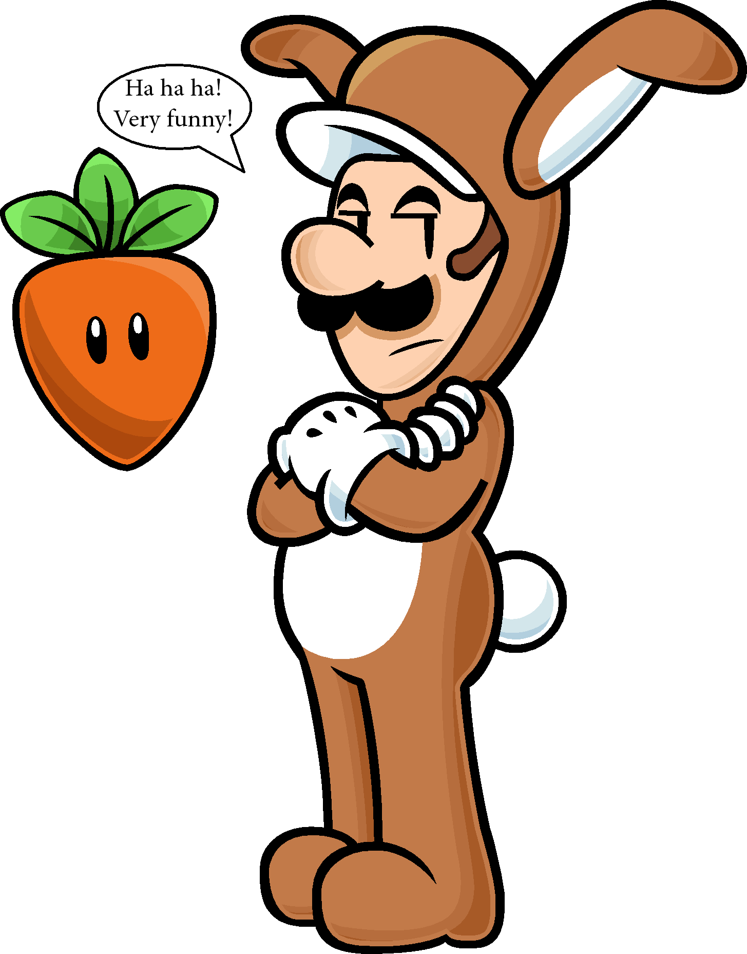 Return Of Carrot By Blistinaorgin Return Of Carrot - Mario Carrot Power Up (1455x1856)