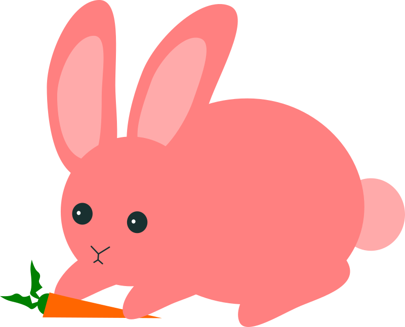 Medium Image - Clipart Of Pink Rabbit (928x750)