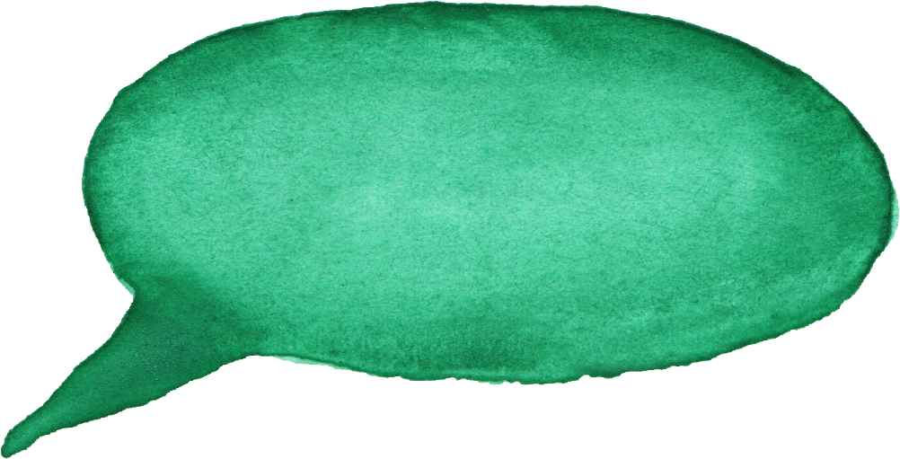 Bubble Green - Bubble Speech Png Watercolor (1002x511)