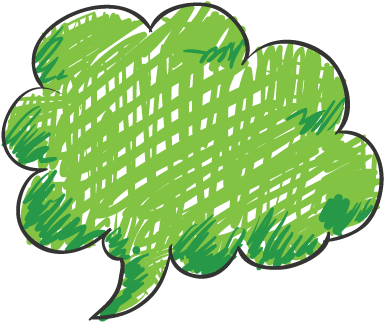 New Ways To Make A Difference Green Thought Bubble - Vectores De Colores En Png (406x340)