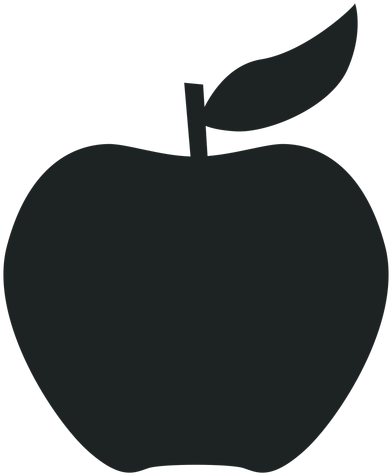 Apple Silhouette Icon Transparent Png - Icono Manzana (512x512)
