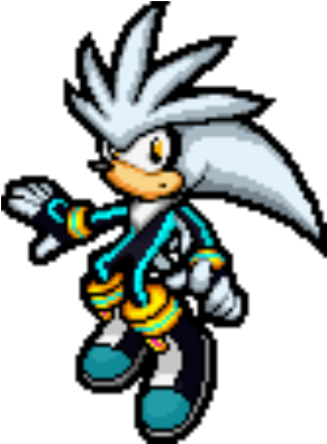 Tron Silver Sprite By Jcroth - Hedgehog Pixel Art (420x420)