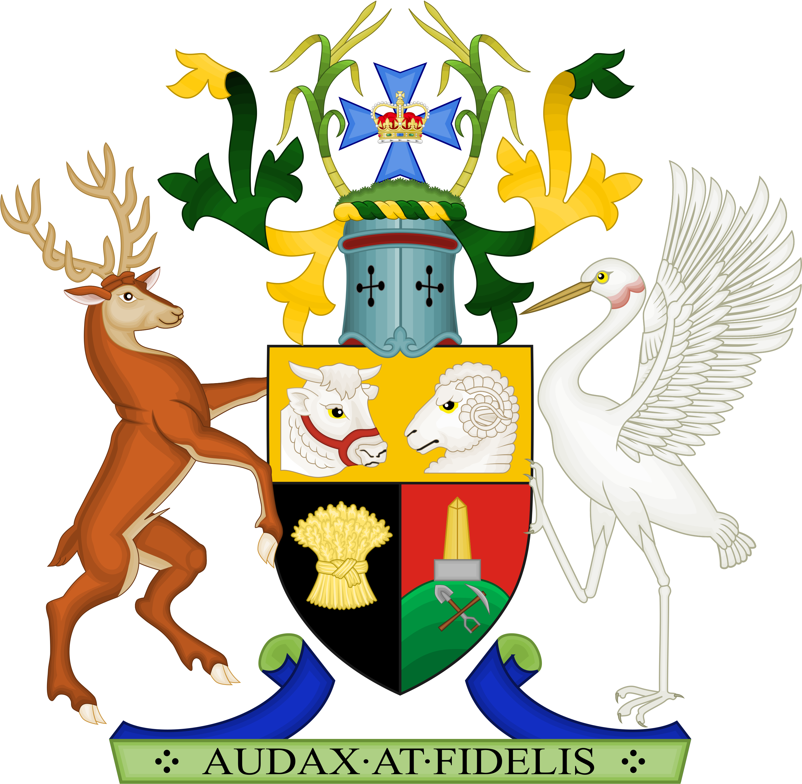 Queensland Coat Of Arms (3207x3136)