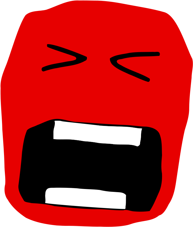 Screaming Face Art Images - Fratze Clipart (1091x1280)