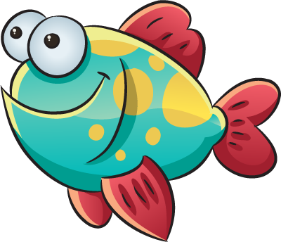 ค่ะ ถ้าเพื่อนๆ นำภาพไปลดขนาดให้เล็กลง - Sea Creatures Fish Cartoon (400x344)
