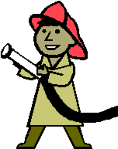 Montag Meets Clarisse - F Is For Firefighter Colouring (378x480)