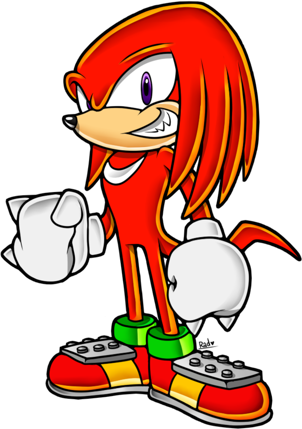Ya Boi Knuckles By Dubstepferret - Sonic The Hedgehog (848x942)