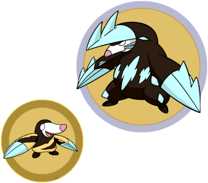 Excadrill Line By Skydraofthegoddesses On Deviantart - Cartoon (908x766)