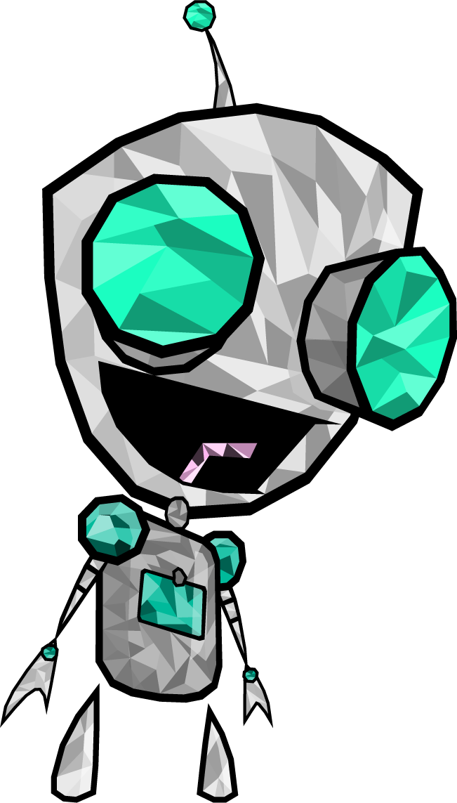 Digital Art - Invader Zim Gir (651x1143)