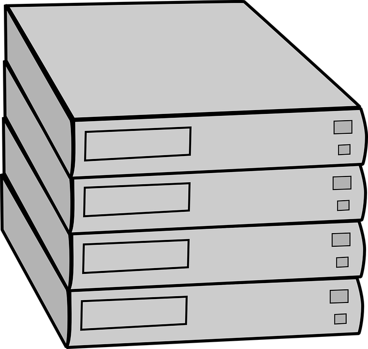 Free Vector Stacked Servers Without Rack Clip Art - Server Clipart Free (640x607)