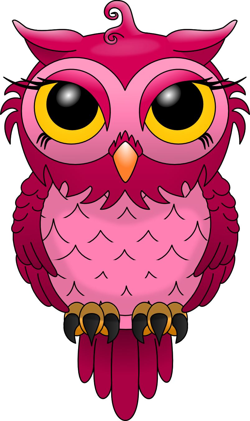 Chouette Les Chouettes - Owl Cute Pink Backgrounds (803x1353)