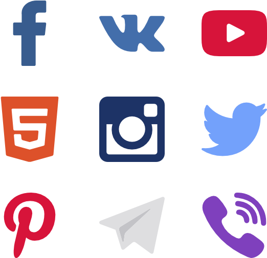 Social Media - Social Media Icons Png (600x564)