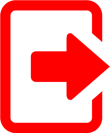 Green Logout Icon - Logout Icon Png Red (512x512)