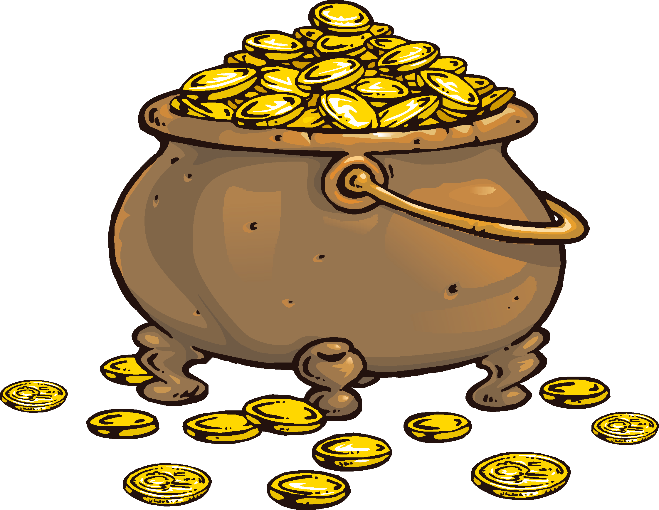 Piracy Coin Treasure Clip Art - Coin Treasure Clip Art (2244x1736)