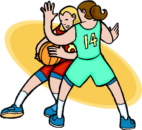 Women&basketball - Playing Girls Basketball Clip Art (490x451)