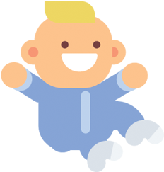 2 To 3 Years Old - Cartoon (428x428)