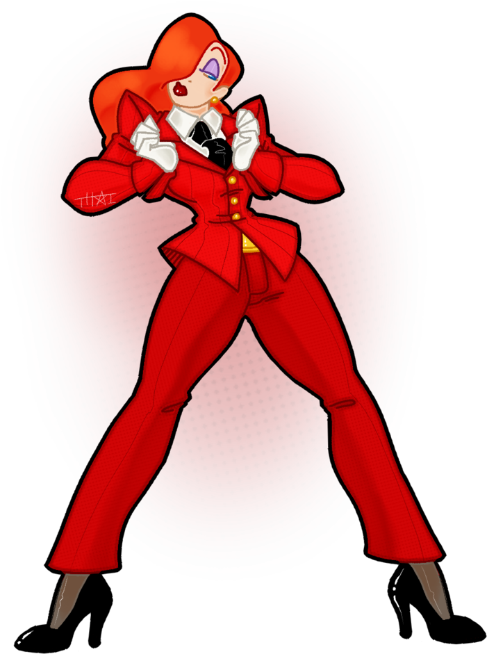 Jessica Rabbit By The Blue Deviant Fox - Transparent Jessica Rabbit (787x1016)