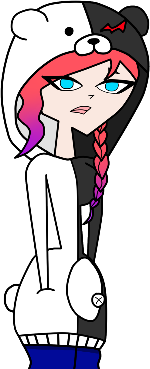 Dress Up Basia As Monokuma By Basialol - Cartoon (648x1233)