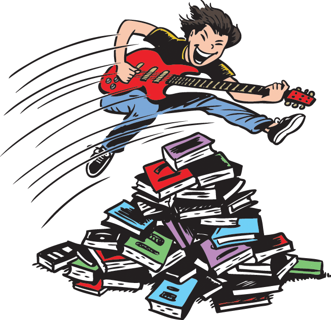 Image Of Book Rocker - Summer Reading Program Ohio 2018 Libraries Rock (653x631)