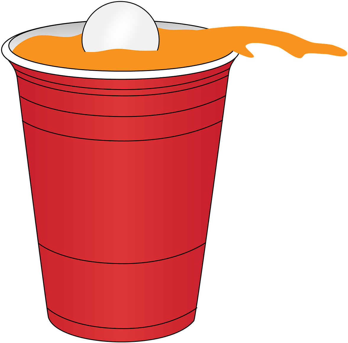 Alpha Brain Booze = The Next Level - Beer In Red Solo Cup (1280x1280)