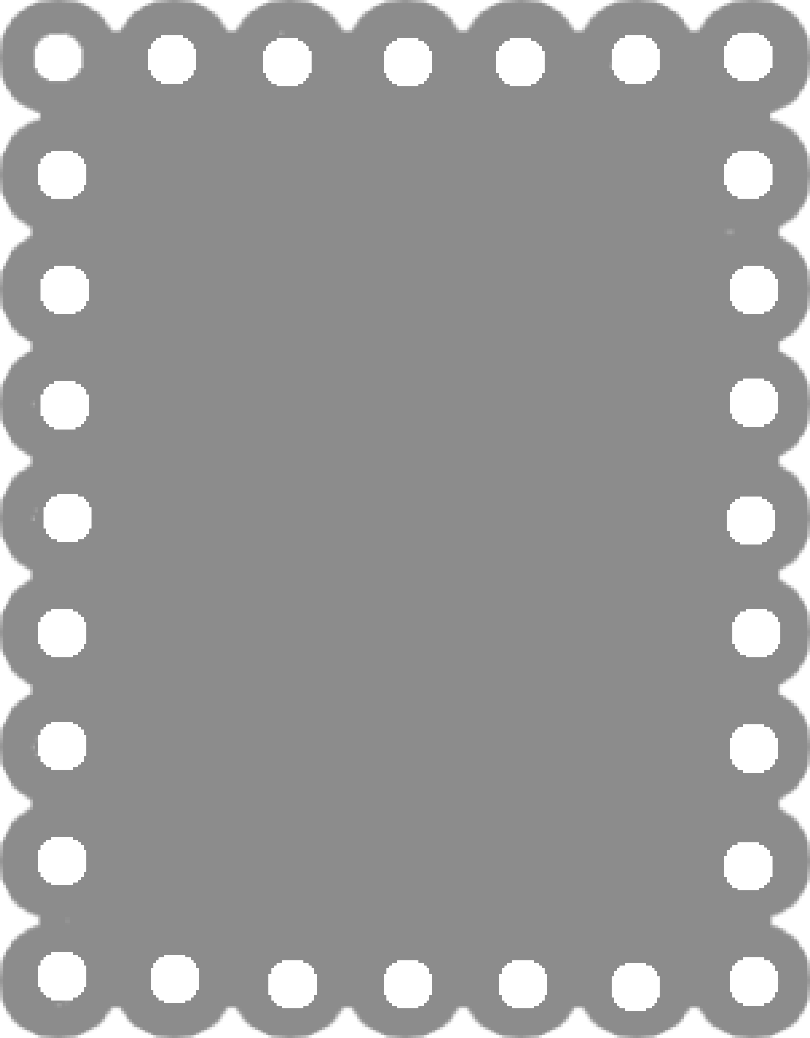 Scalloped Edge Clipart - Font (810x1038)