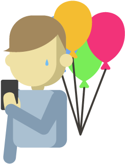 In The Pub While With Mates, In A Restaurant While - Cartoon (500x500)