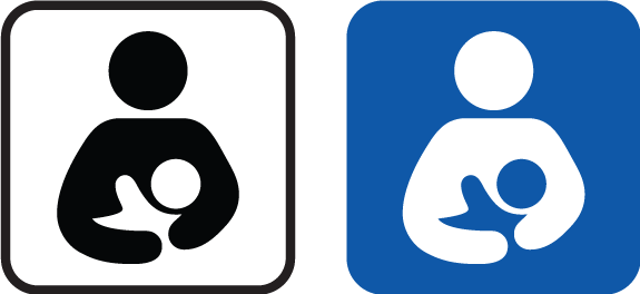 Bfeeding - Universal Symbol For Breastfeeding (575x264)