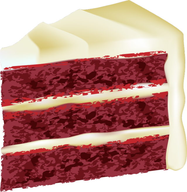 Clip Art Of Red Velvet Cake Clipart - Red Velvet Cake Clip Art (639x656)