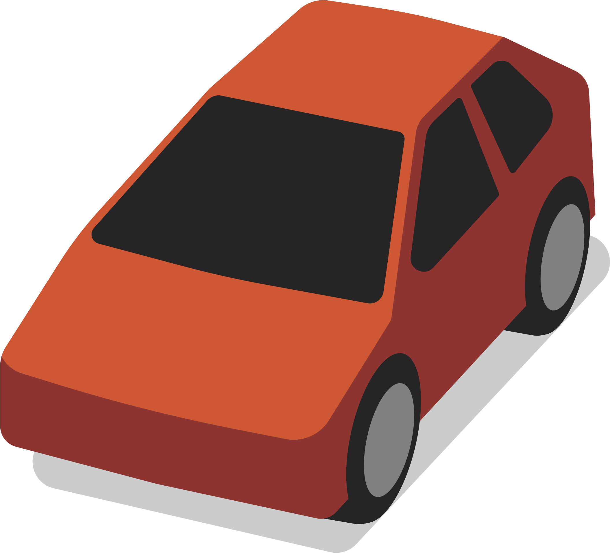 Generic Simple Car Png Clipart - 3d Car Clipart (2110x1913)