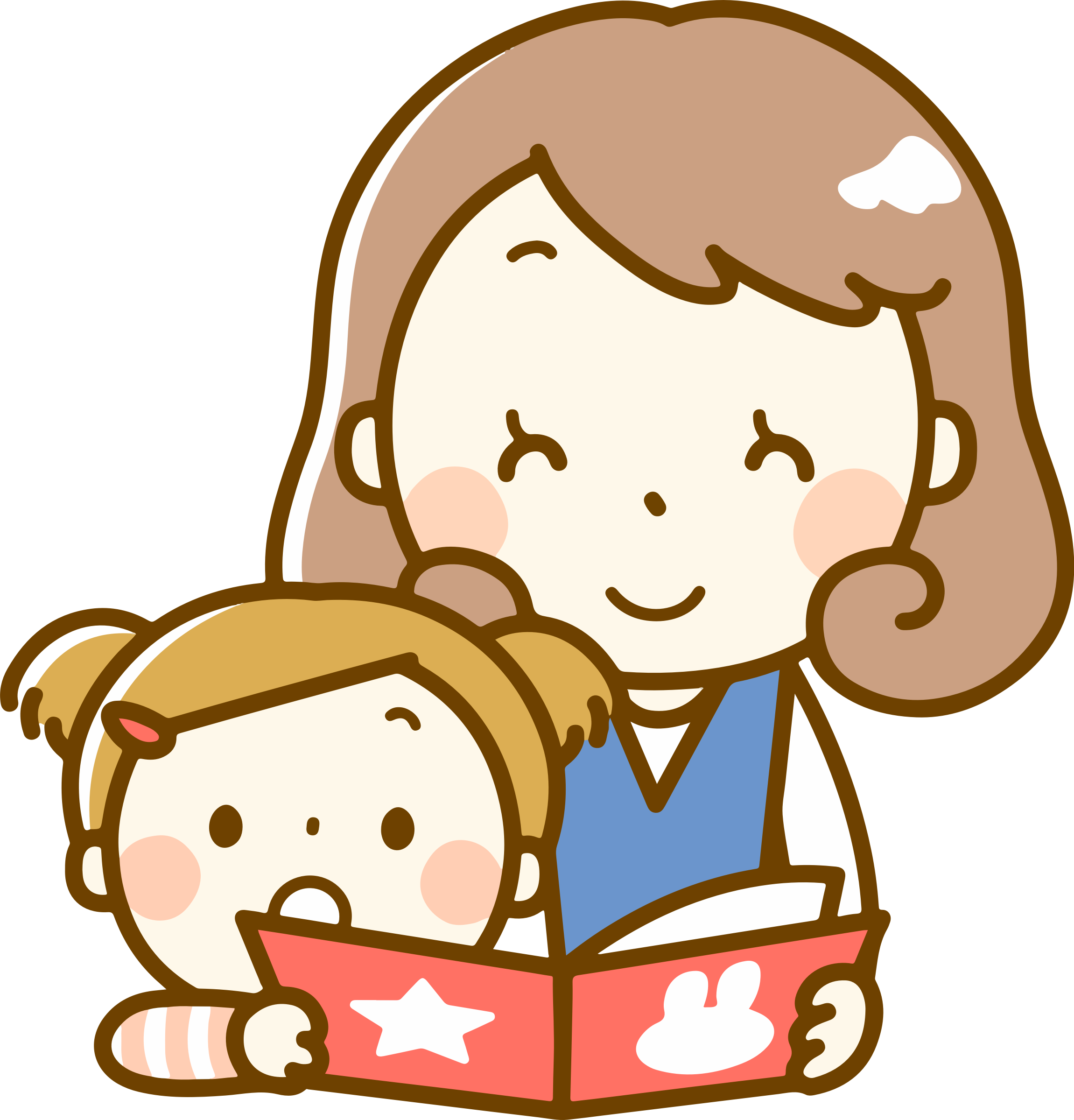 Big Image - フリー イラスト 読み 聞かせ (2301x2399)