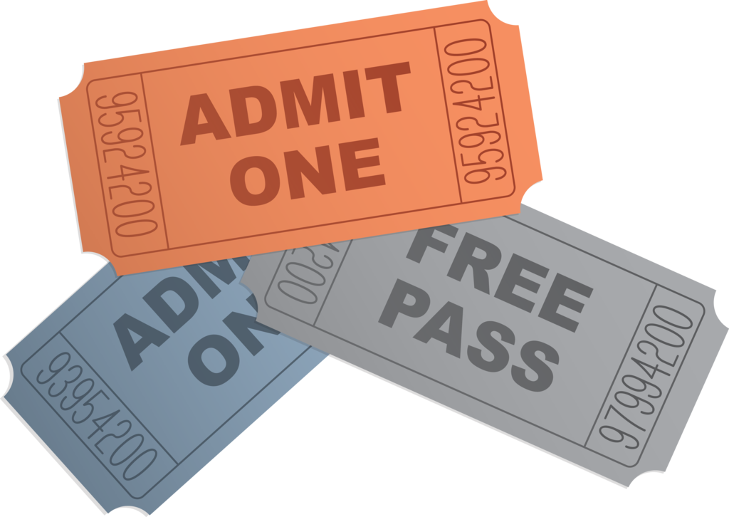 Movie Ticket Clip Art Picture - Free Clip Art Tickets (1024x726)