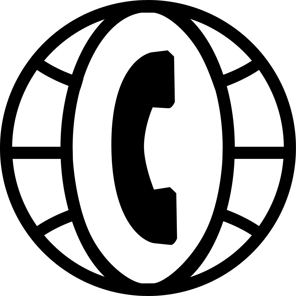 Phone Auricular Symbol Of Call In World Grid International - Wizard Of Speed And Time (980x980)