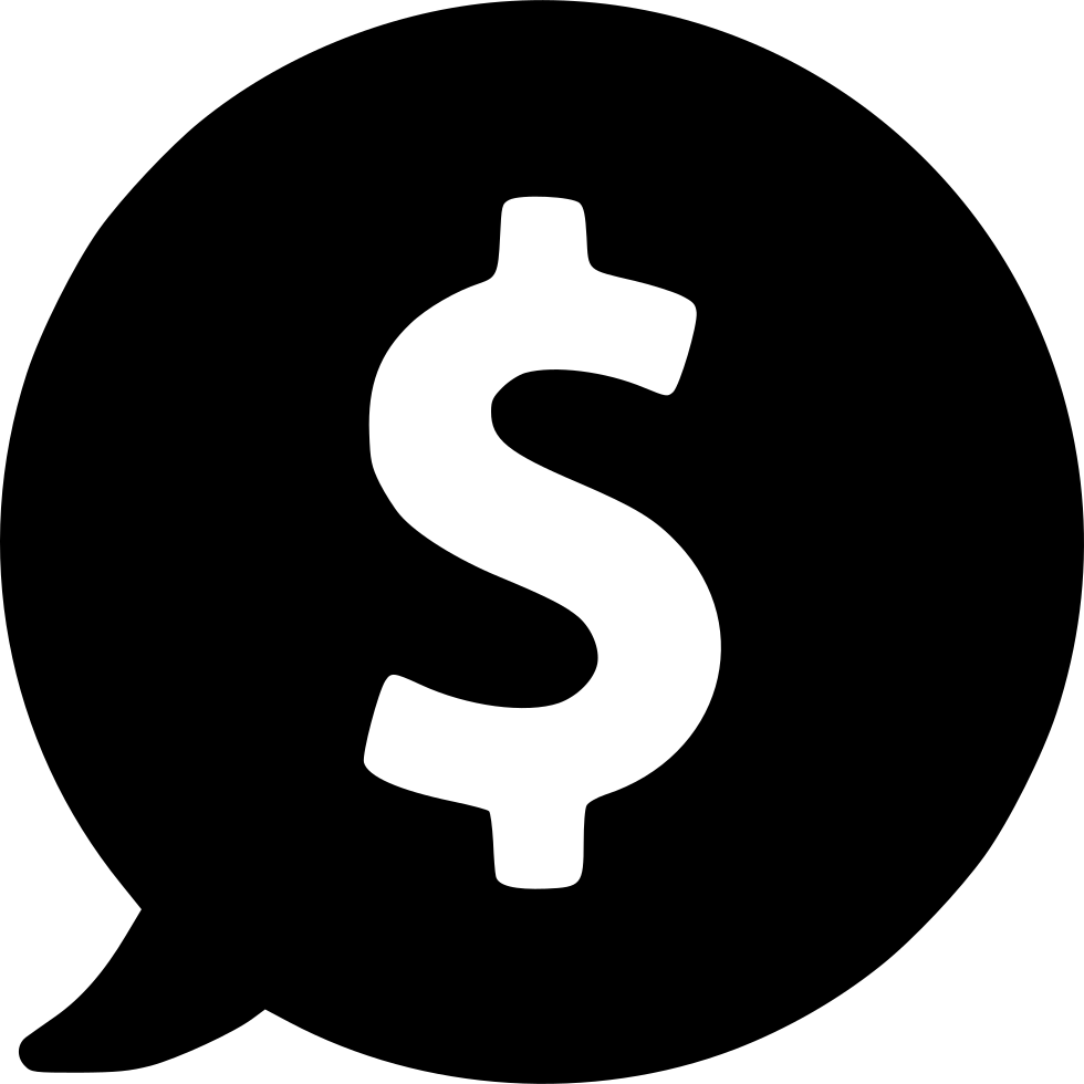 Currency Dollar Price Bubble Usd Svg Png Icon Free - Accounting Icon (980x980)
