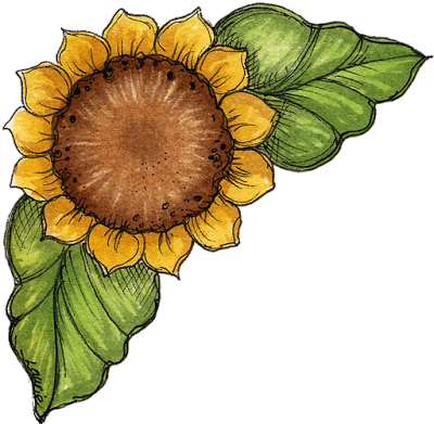 Ebooks Patrones - Sunflowers Clipart (400x391)