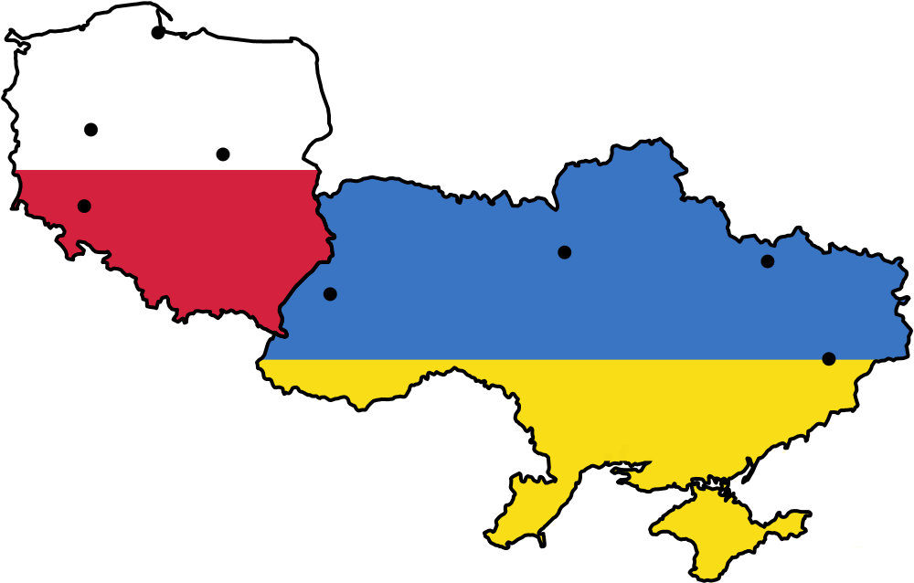Borders On Lviv Direction Are - Ukraine And Poland Map (1000x638)