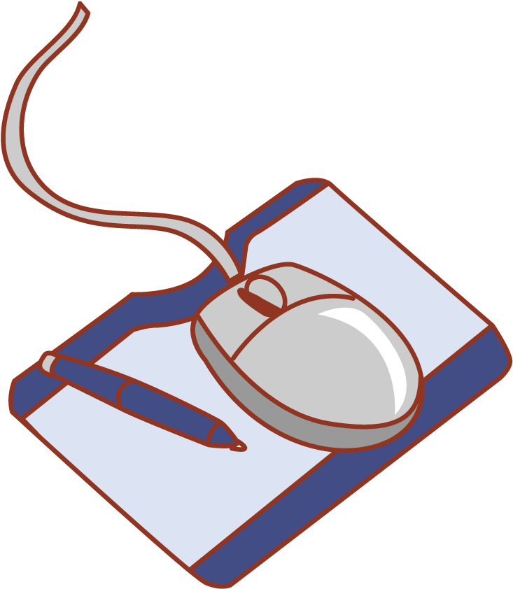 Computer Mouse Drawing Mousepad Clip Art - Computer Mouse Drawing Mousepad Clip Art (1000x1000)