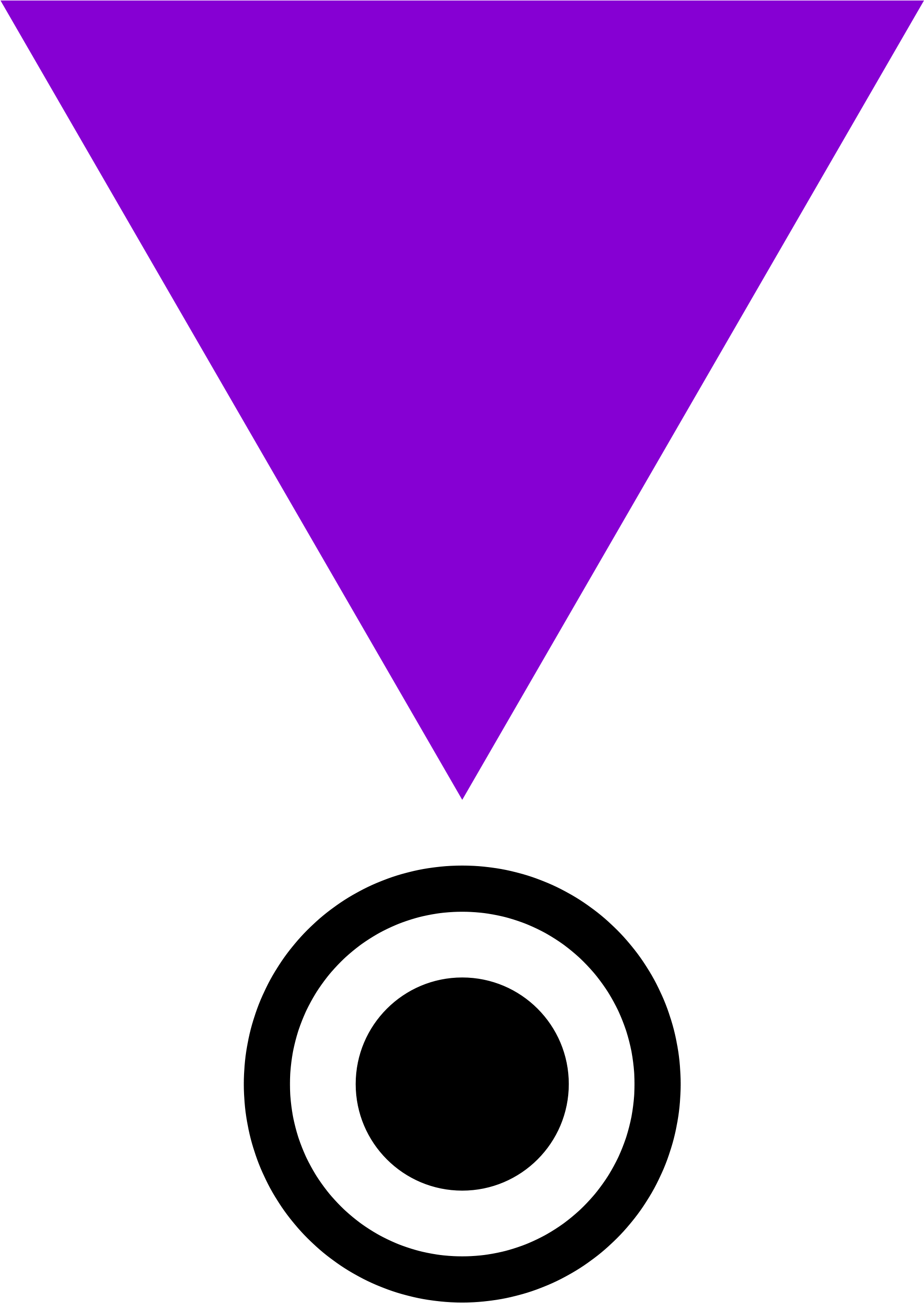 Open - Jehovah Witness Symbol Purple Triangle (2000x2815)