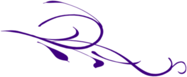 Floral Wallpaper Clip Art At Clker - Purple Filigree Transparent Background (600x250)